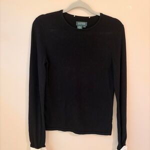 Lauren Ralph Lauren Black Sweater Top
